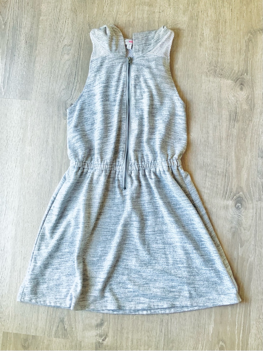 Inspired Hearts Gray Hooded Swim Cover Up Small